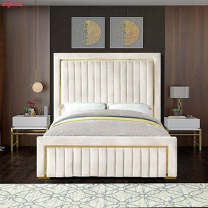تخت خواب دونفره مدل رز سایز 200x180 سانتی متر