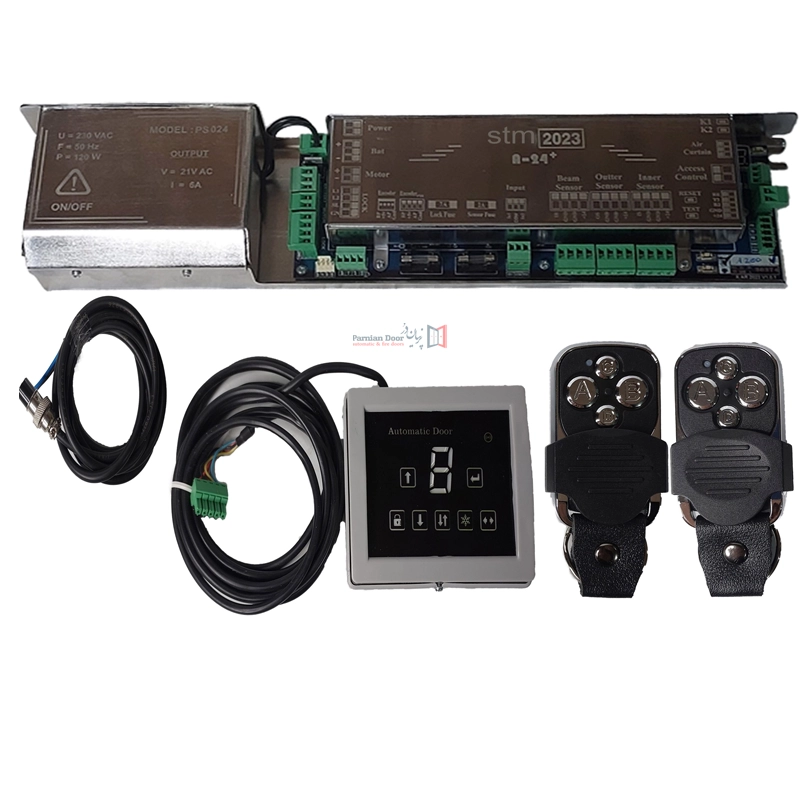 اپراتور درب شیشه ای اتومات ساخت ایران مدل STM