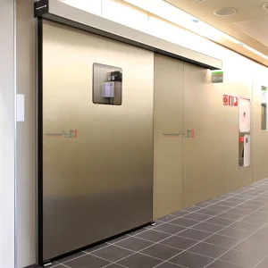 درب اتوماتیک سربی با روکش استیل ضدخش و ضد اشعه