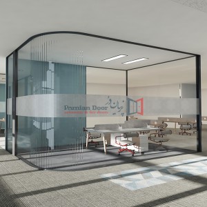 پارتیشن شیشه ای فریم لس کرو