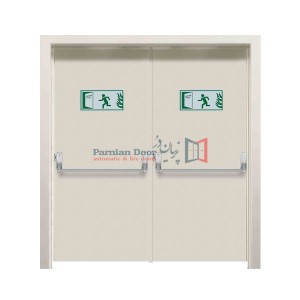 درب ضد حریق دو لنگه بازشو 120 دقیقه