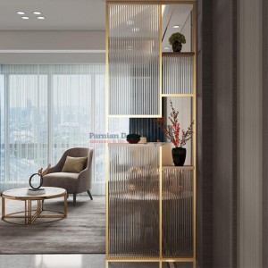 پارتیشن شیشه ای دکوری مدرن طرح GOLD