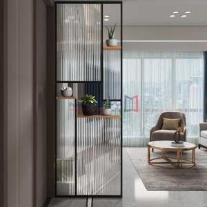 پارتیشن شیشه ای دکوری مدرن طرح  Black Sea