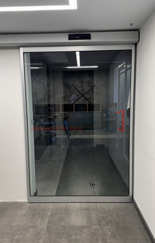 درب اتوماتیک تک لنگه بازشو سیمان غرب