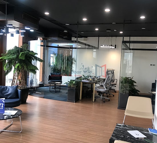 پارتیشن شیشه ای دایره ای یا کرو