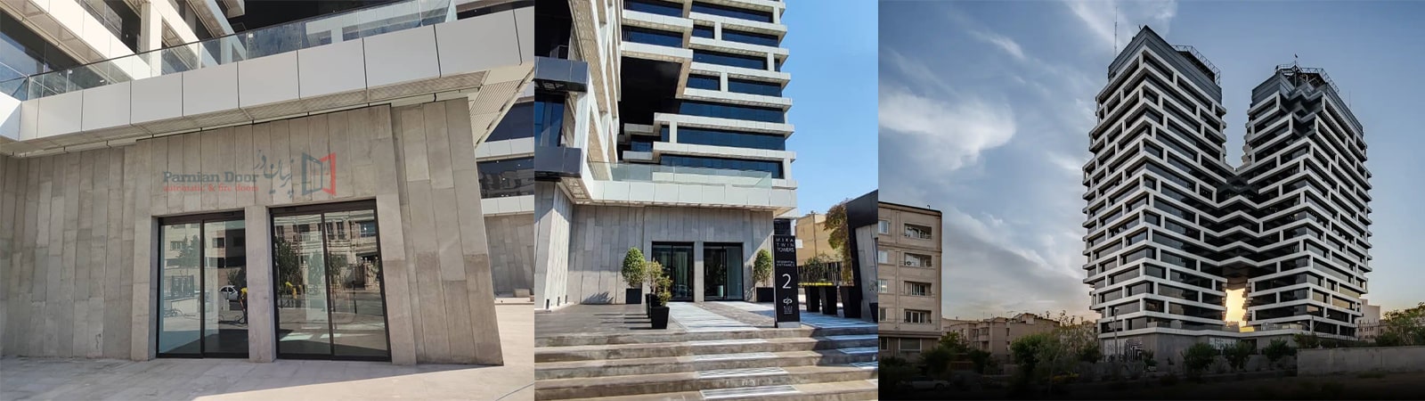 درب های اتوماتیک پروژه برج دوقلو میکا