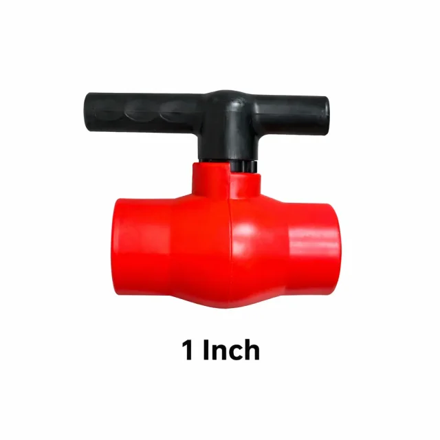 شیر توپی پلیمری قطره‌آوا سایز ۱ اینچ