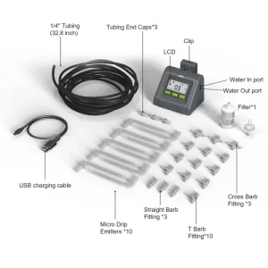 کیت آبیاری قطره‌ای هوشمند رین پوینت مدل IK10P (مناسب گلدان)