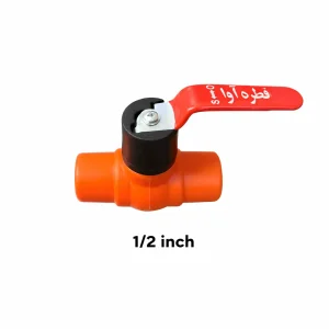 شیر توپی دسته فلز قطره‌آوا 1/2 اینچ