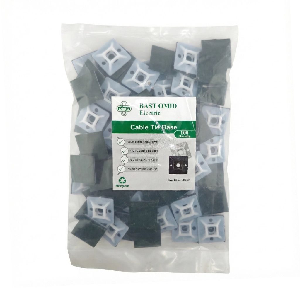 پایه بست کمربندی چسبی 2.5×2.5 امید (سایز 25mm)