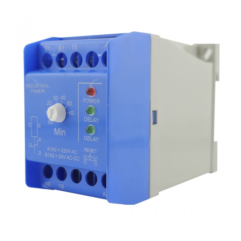 رله الکترونیکی تایمر صنعتی صانت الکترونیک ۰ تا ۶۰ دقیقه