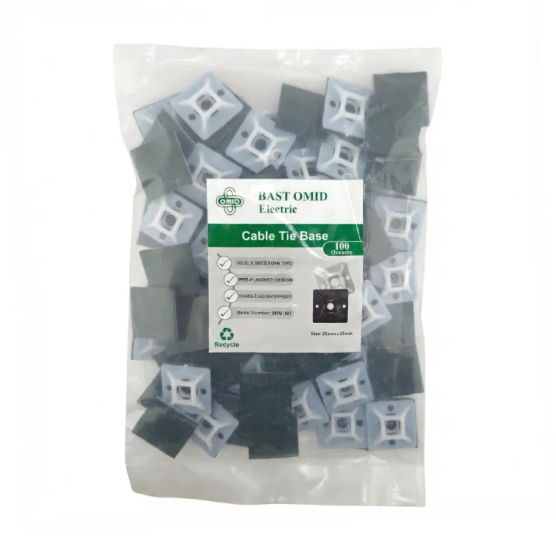 پایه بست کمربندی چسبی 2.5×2.5 امید (سایز 25mm)