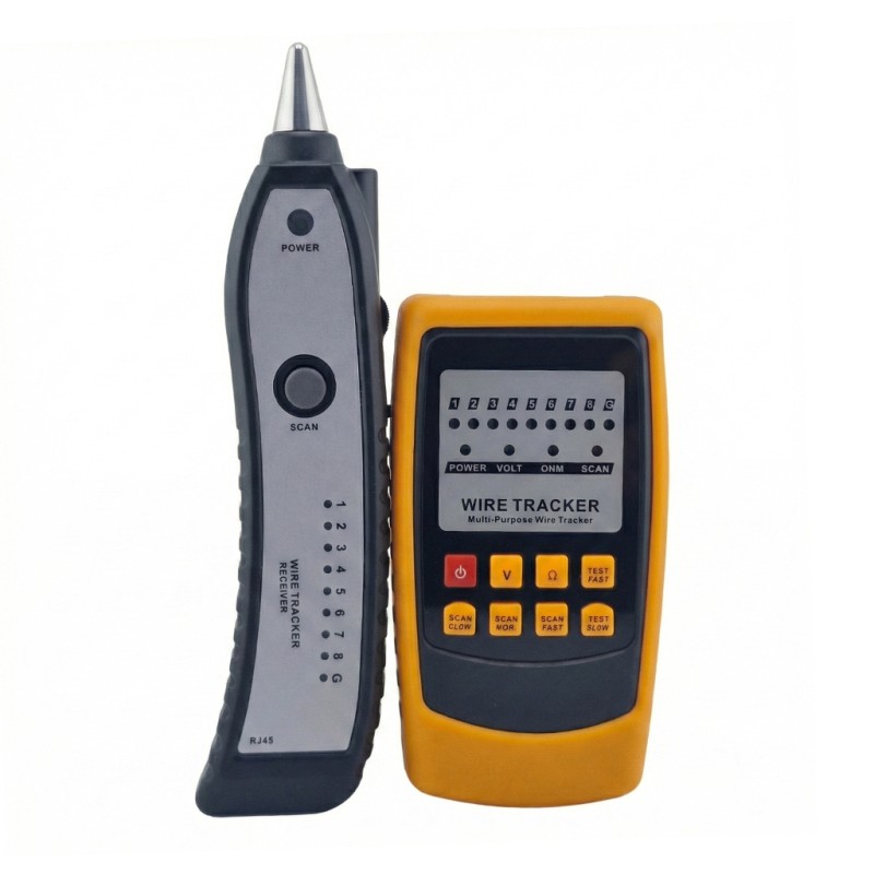 تستر و ردیاب کابل شبکه و مخابرات مدل RD45 (وایر ترکر حرفه‌ای)