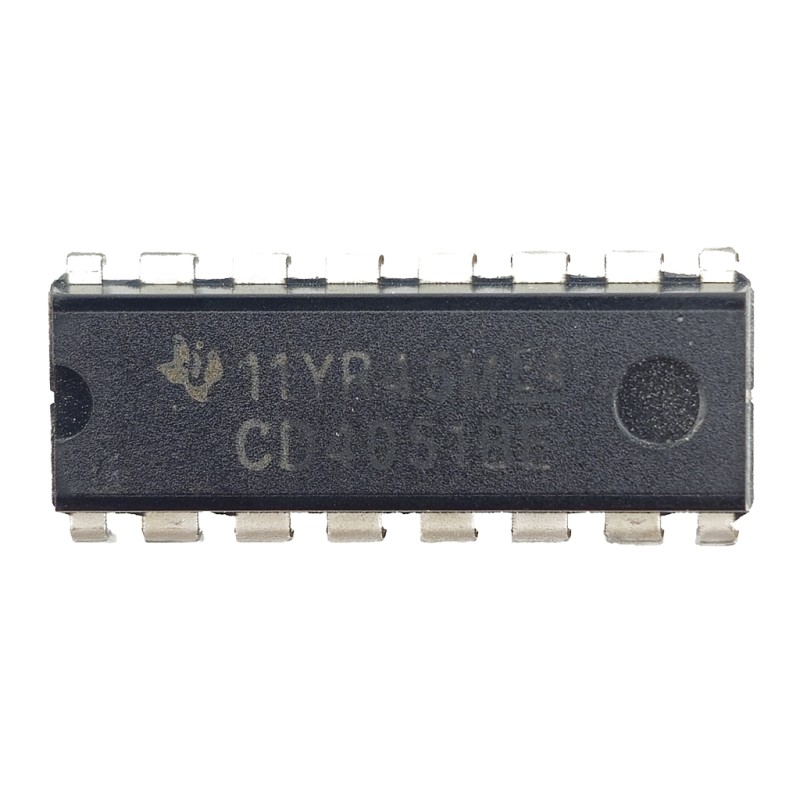 آی سی مولتی پلکسر آنالوگ ۸ کاناله Texas کد CD4051BE