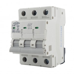 فیوز مینیاتوری سه فاز 16 آمپر الکترو کاوه تیپ C (سه پل)