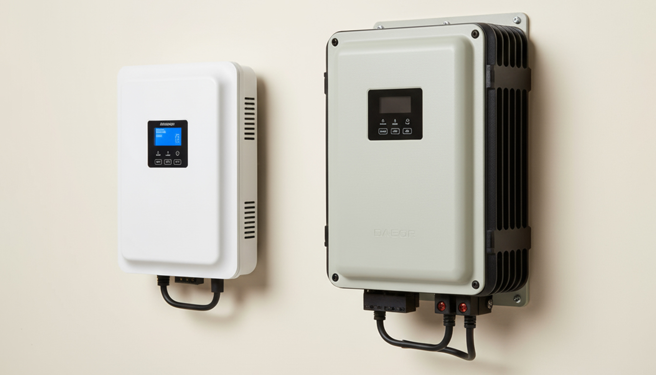 مقایسه ظاهری اینورترهای خورشیدی On-Grid و Off-Grid