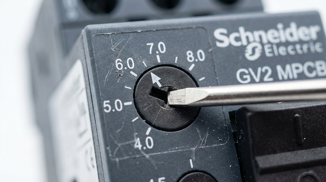 نحوه تنظیم درجه آمپر کلید حرارتی با پیچ گوشتی