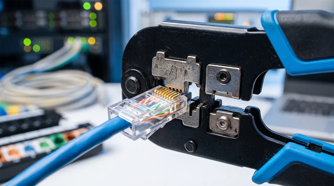 آچار پرس شبکه و سوکت زن RJ45 و RJ11 برند مکس زنتای