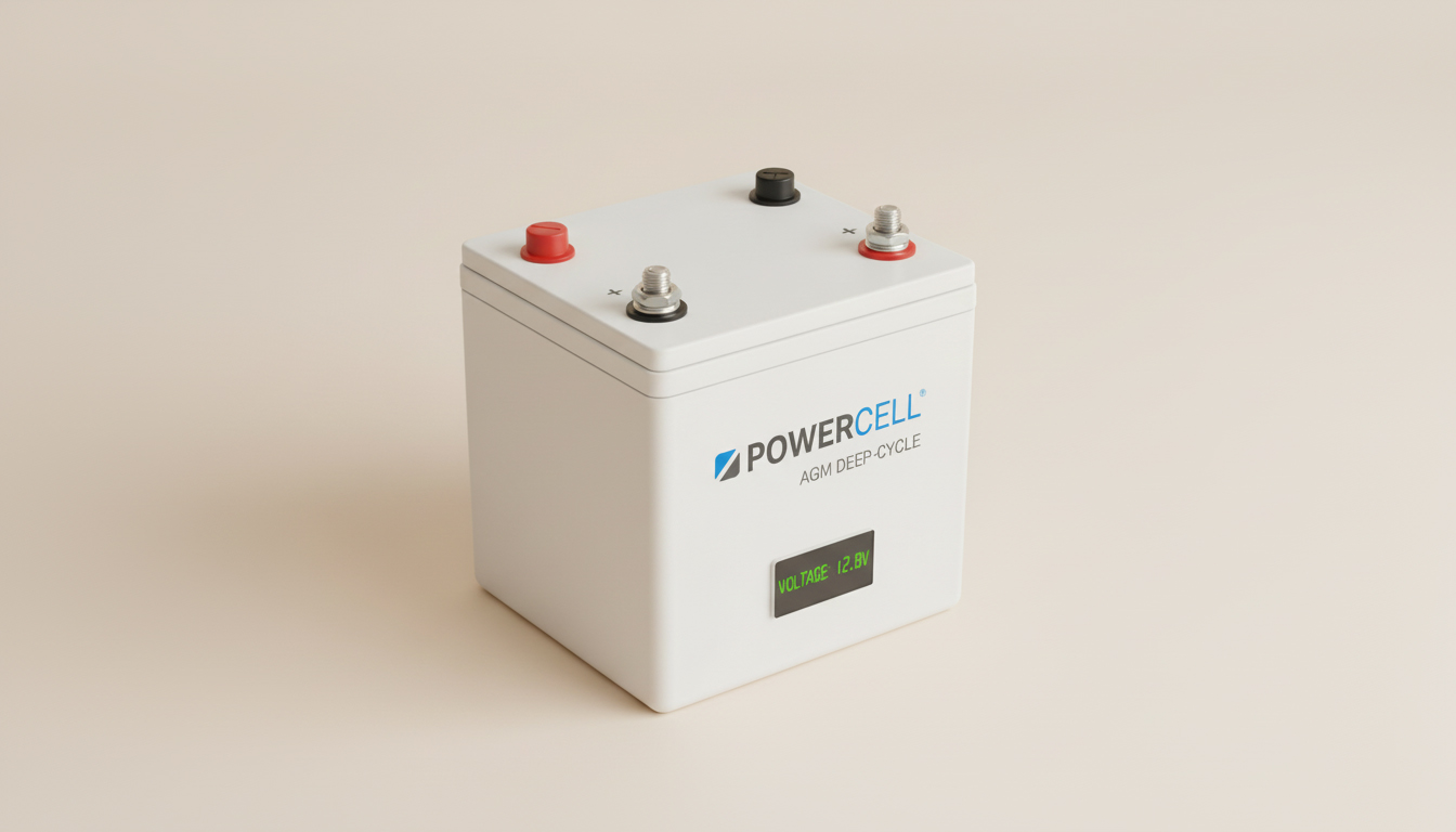 یک باتری خورشیدی دیپ سایکل مدرن از نوع ژل یا AGM