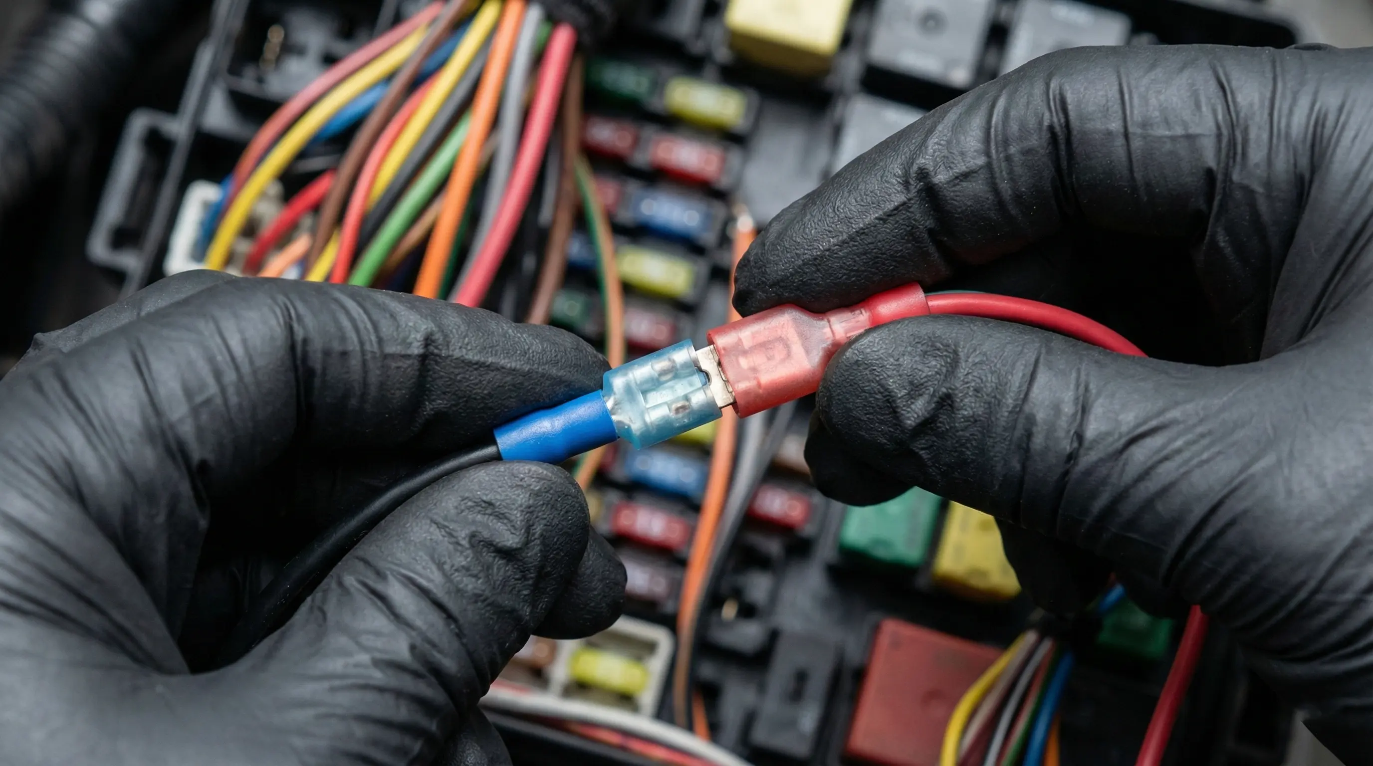 اتصال دستی سرسیم فیشی نری و مادگی روکشدار برای ایجاد اتصال سریع در لوازم برقی