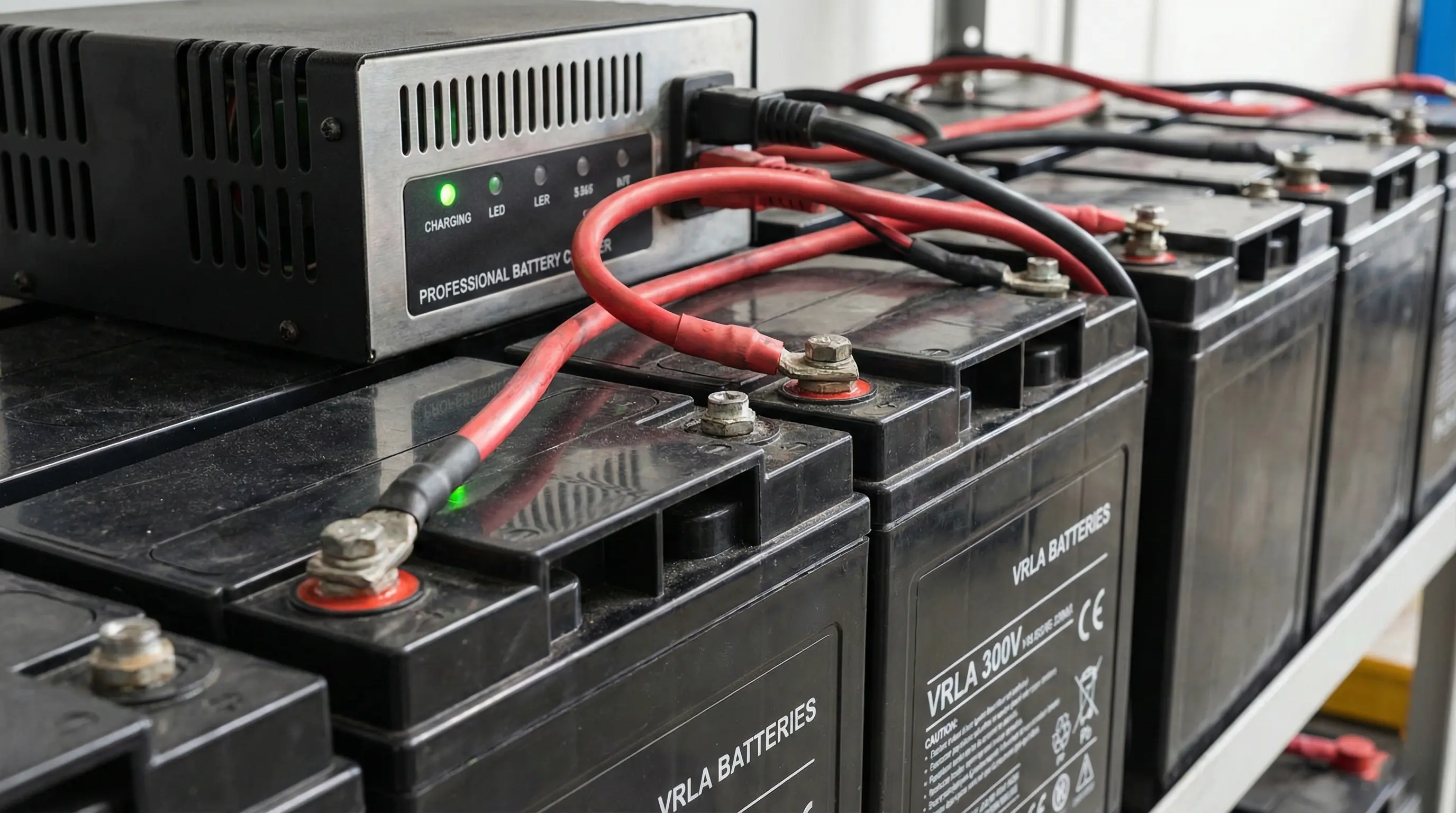 انواع باتری یو پی اس سیلد اسید (فالکون و ایبیزا) متصل به شارژر صنعتی