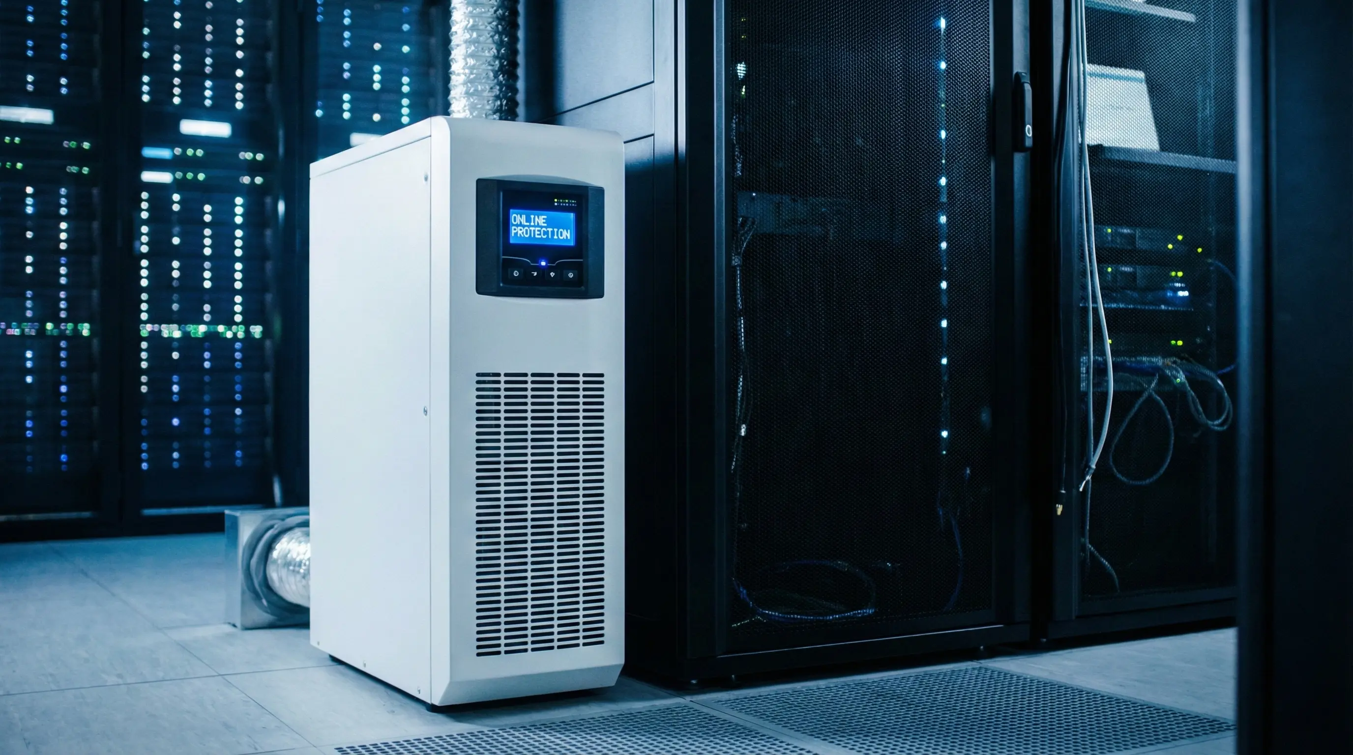 دستگاه یو پی اس آنلاین دابل کانورژن صنعتی مناسب سرور و تجهیزات پزشکی