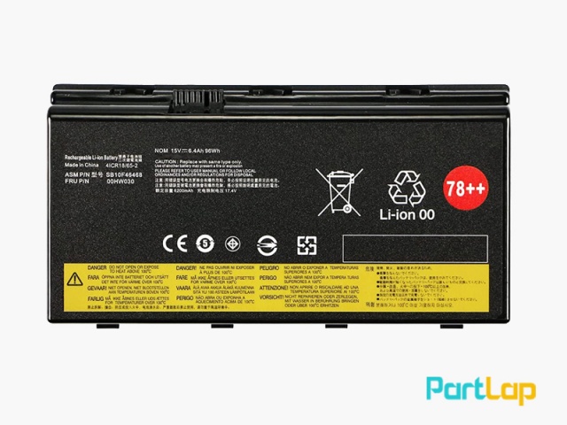 باتری 8 سلولی 01AV451 لپ تاپ لنوو ThinkPad P70 ، P71