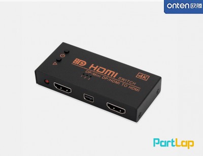 سوئیچ تصویر 3 به 1 HDMI مدل Onten ONT-7590 3 Ports HDMI Switch