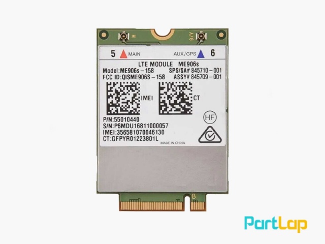 ماژول WWAN سیم کارت لپ تاپ لنوو مدل ME906s-158 4G LTE M.2