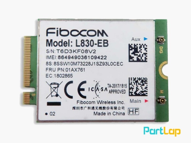 ماژول WWAN سیم کارت لپ تاپ لنوو مدل L830-EB