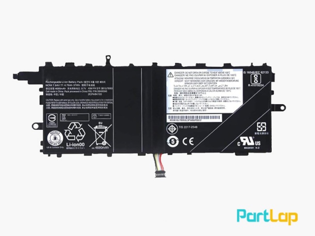 باتری 2 سلولی 00HW045 لپ تاپ لنوو  ThinkPad X1 Tablet Gen 1 ، Gen 2
