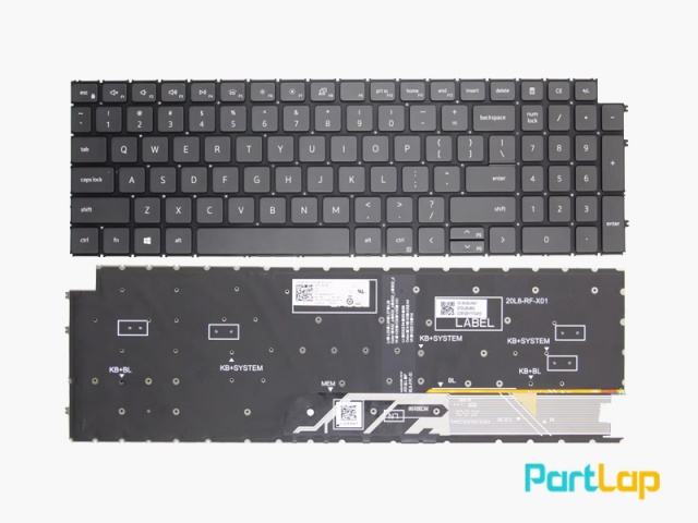 کیبورد لپ تاپ دل Latitude 15 3520 ، inspiron 15 3511