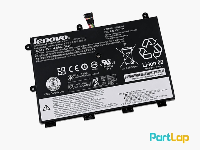 باتری 4 سلولی 45N1750 لپ تاپ لنوو Lenovo ThinkPad 11e