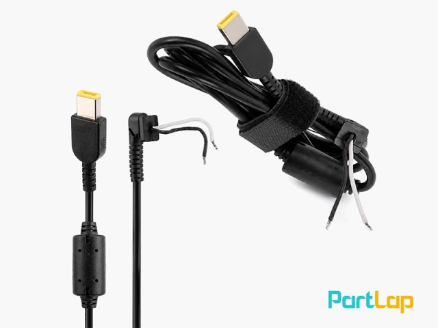 کابل شارژر لپ تاپ LENOVO با کانکتور USB