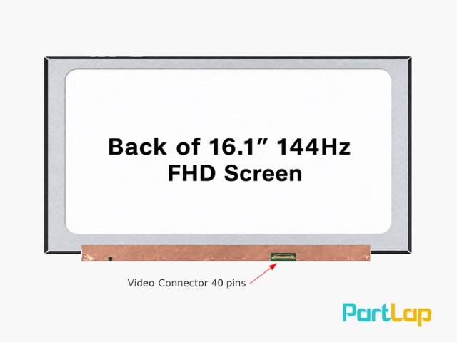 ال ای دی لپ تاپ 16.1 اینچ 40 پین مدل Nv161fhm-nx2 نازک مات