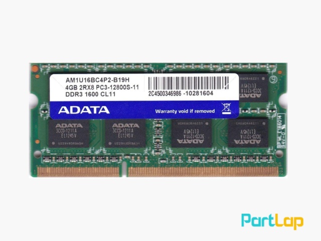 رم لپ تاپ ای دیتا مدل DDR3 PC3-12800S ظرفیت 4 گیگابایت