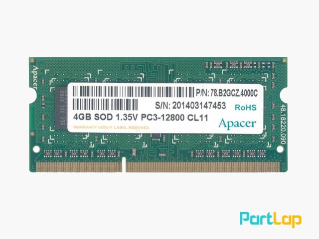 رم لپ تاپ اپیسر مدل DDR3 PC3-12800S ظرفیت 4 گیگابایت