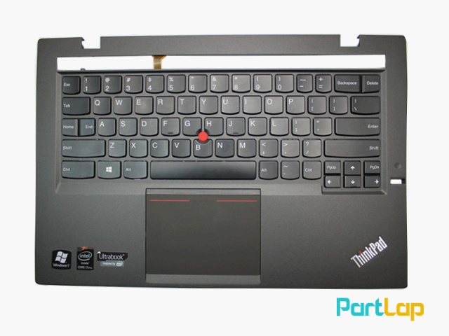 قاب دور کیبورد و کیبورد لپ تاپ لنوو ThinkPad X1 Carbon (2nd Gen ، 2014)