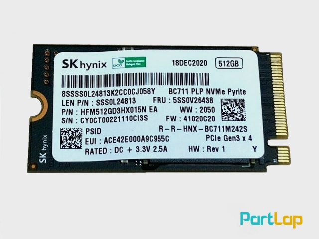 حافظه SSD سایز M.2 2242 اسکای هاینیکس مدل 5SS0V26438 ظرفیت 512 گیگابایت