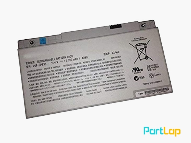 باتری 3 سلولی VGP-BPS33 لپ تاپ سونی Vaio SVT14 ، SVT15