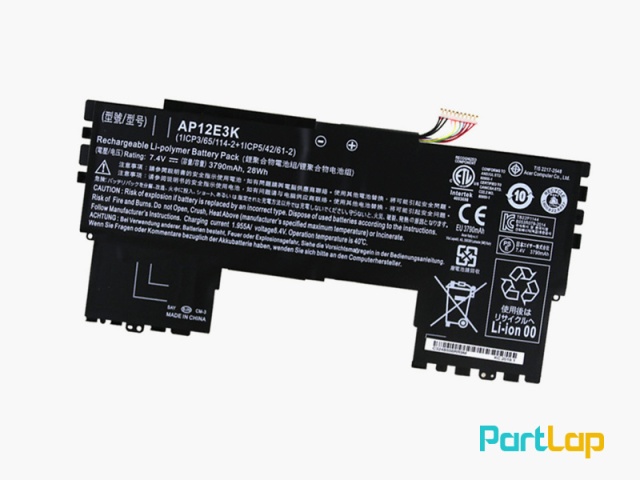 باتری 2 سلولی AP12E3K لپ تاپ ایسر Aspire S7-19