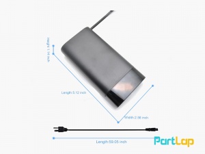 شارژر لپ تاپ اچ پی 20 ولت 4.5 آمپر 90 وات - تایپ سی