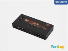سوئیچ تصویر 3 به 1 HDMI مدل Onten ONT-7590 3 Ports HDMI Switch
