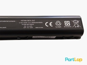 باتری 6 سلولی HSTNN-OB74 لپ تاپ اچ پی Pavilion DV7 ، DV7-1000