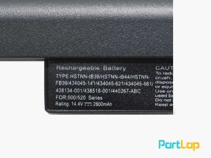 باتری 3 سلولی HSTNN-IB39 لپ تاپ اچ پی Compaq 500