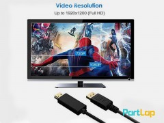 مشخصات ، قیمت و خرید کابل تبدیل Display Port به HDMI کیفیت 4K و طول 1 متر