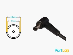 شارژر لپ تاپ ایسوس 20 ولت 12 آمپر 240 وات - سر 6.0x3.7