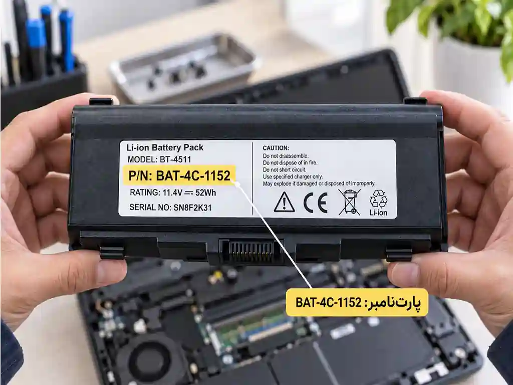 تشخیص پارت&zwnj;نامبر لپ&zwnj;تاپ