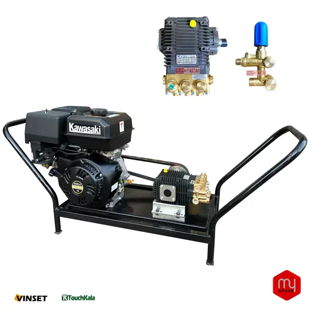 کارواش سیار بنزینی 200 بار برتولینی ایتالیا TML1520 | موتور کاوازاکی تایلند مدل 420CC