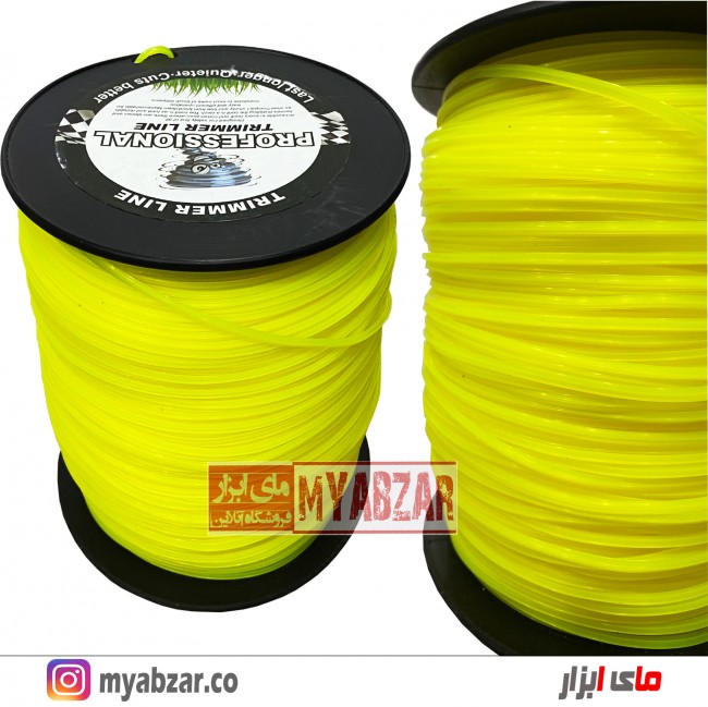 نخ علف زن 3 میل چهارگوش 360 متری TRIMMER LINE
